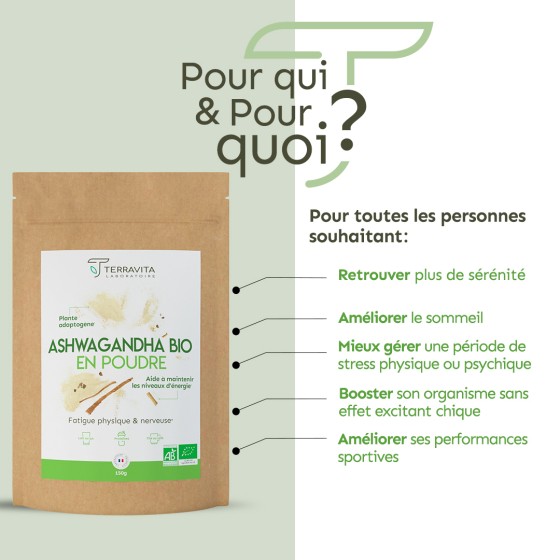 Ashwagandha Bio en poudre