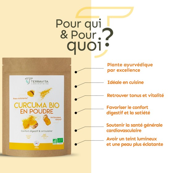 Curcuma Bio en poudre