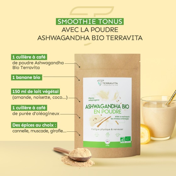 Ashwagandha Bio en poudre