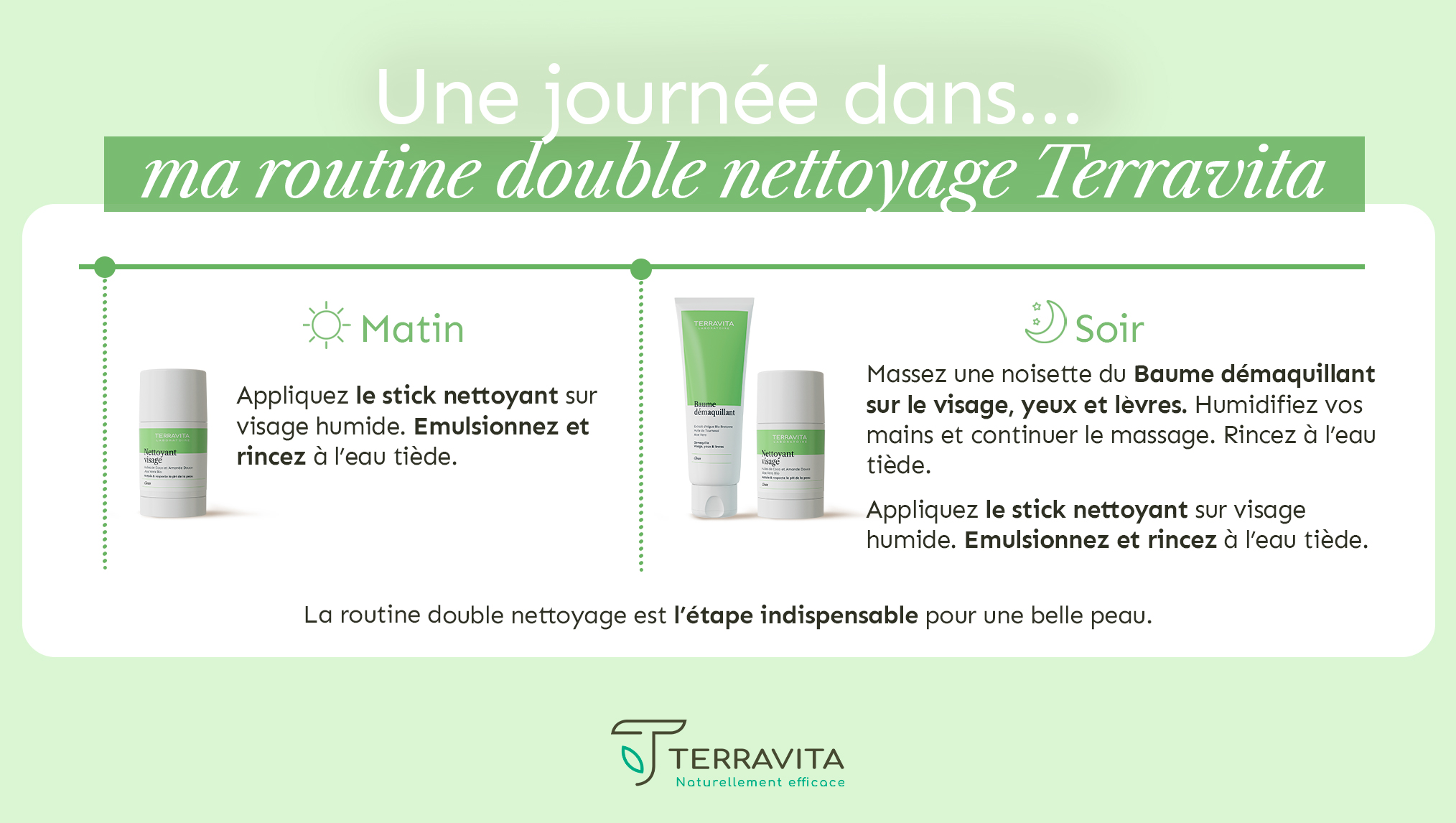 pack routine double nettoyage